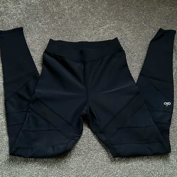 Alo High Waist Level Up Legging banded size small black - Picture 1 of 6